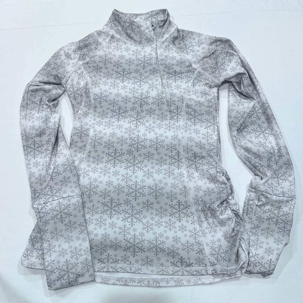 Kyodan Grey Printed Quarter-Zip Performance Top - Picture 2 of 7